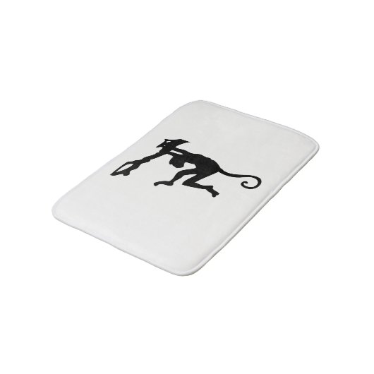 Affe Silhouette Badematte (Schrägansicht)