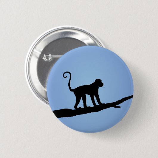 Affe Silhouette Button (Vorne & Hinten)