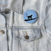 Affe Silhouette Button (Beispiel)