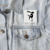 Affe Silhouette Button (Beispiel)