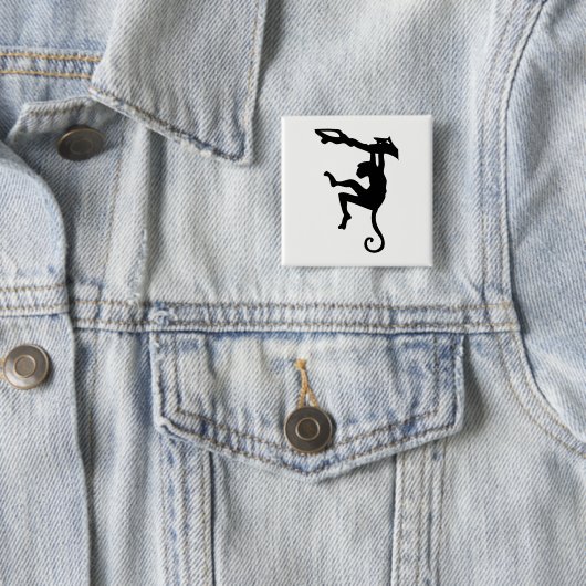 Affe Silhouette Button (Beispiel)