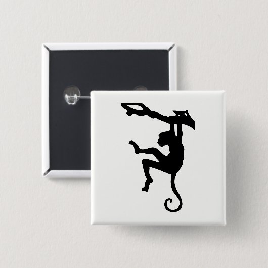 Affe Silhouette Button (Vorne & Hinten)