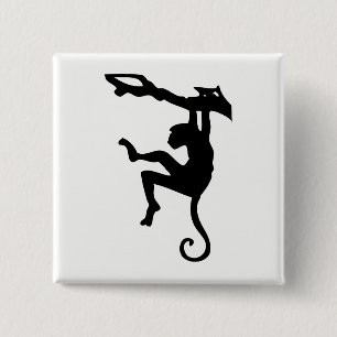 Affe Silhouette Button