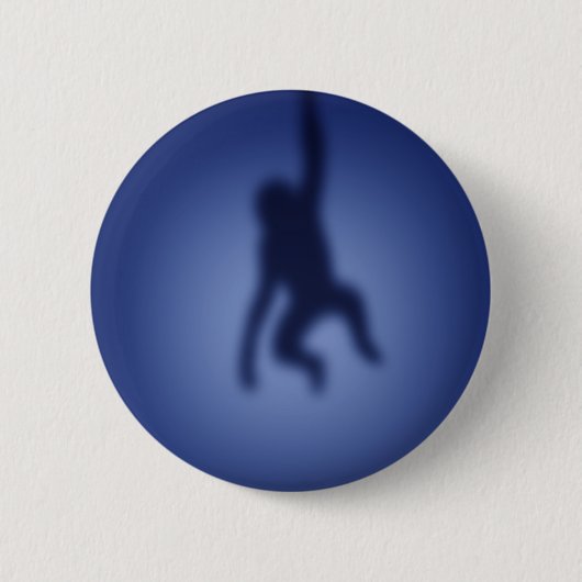 Affe Silhouette Button (Vorderseite)