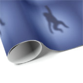 Affe-Silhouette Geschenkpapier (Rolleneckpunkt)