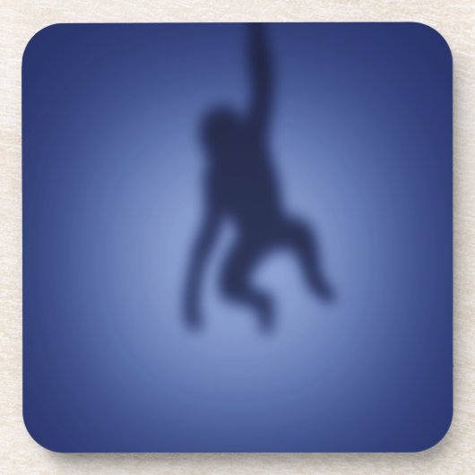 Affe Silhouette Getränkeuntersetzer (Vorderseite)