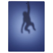 Affe Silhouette Klemmbrett (Rückseite)