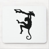 Affe Silhouette Mousepad (Vorne)