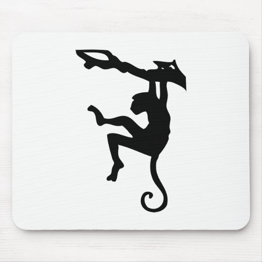 Affe Silhouette Mousepad (Vorne)