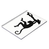 Affe Silhouette Notizblock (Linke Seite)