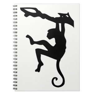 Affe Silhouette Notizblock