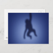 Affe Silhouette Postkarte (Vorne/Hinten)
