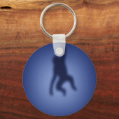 Affe Silhouette Schlüsselanhänger (Vorderseite)