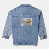 Affe singen unter dem Pflaster Jeansjacke (Rückseite)