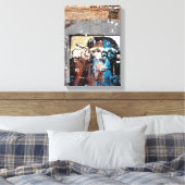 Affe Single Leinwanddruck (Insitu (Schlafzimmer))