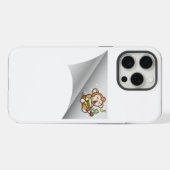 Affe singt unter dem Fleck iPhone Hülle (Rückseite (Horizontal))