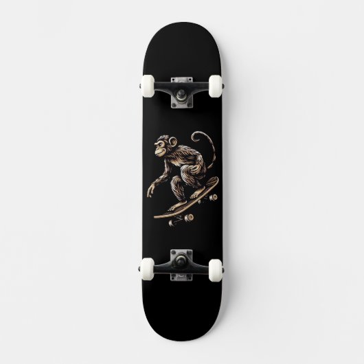 Affe Skateboard (Vorderseite)