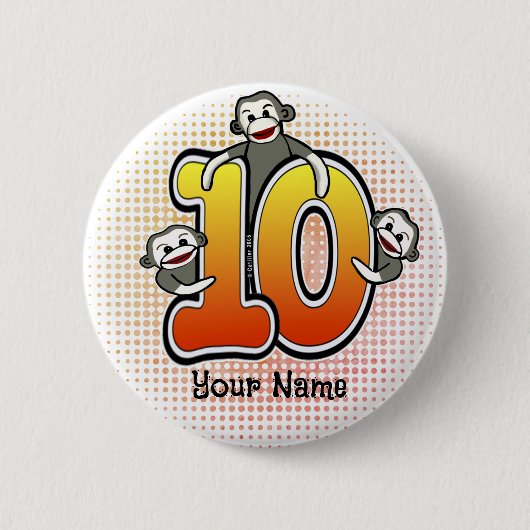 Affe Sock 10 Button (Vorderseite)