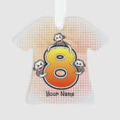 Affe Socken Nummer 8 Ornament (Vorderseite)