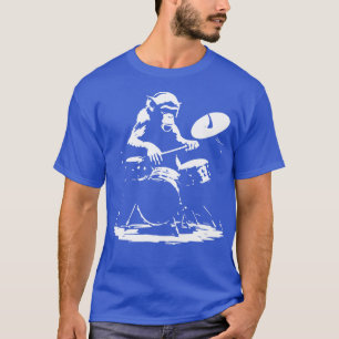 Affe spielt am Schlagzeug T-Shirt
