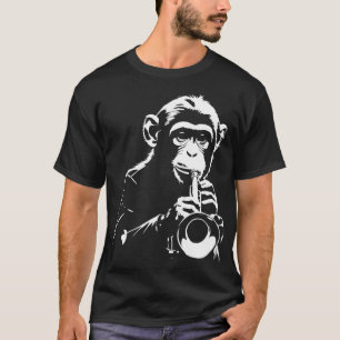 Affe spielt auf der Trompete T-Shirt