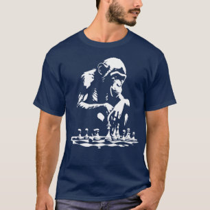 Affe spielt Schach 1 T-Shirt
