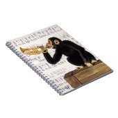 Affe spielt Trumpet Notizblock (Rechte Seite)
