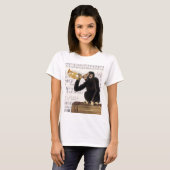 Affe spielt Trumpet T-Shirt (Vorne ganz)