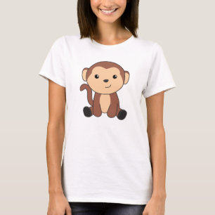Affe süße Tiere im Dschungel Funny Monkeys T-Shirt