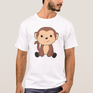 Affe süße Tiere im Dschungel Funny Monkeys T-Shirt