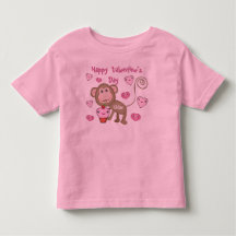 Affe-T - Shirt des Valentines des