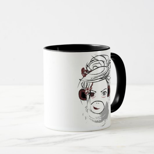 Affe. Tasse (VorderseiteRechts)