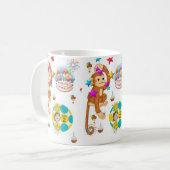 Affe Tasse Happy Birthday Tasse (Vorderseite Links)