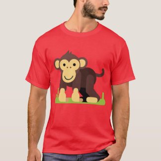 Affe Tier Geschenk Zoo Tiere Affe Safari Freund T-Shirt