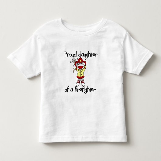 Affe-Tochter des Feuerwehrmanns Kleinkind T-shirt (Vorderseite)