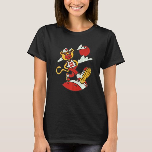 Affe Tough Birthday 8 Years Monkey T-Shirt (Vorderseite)