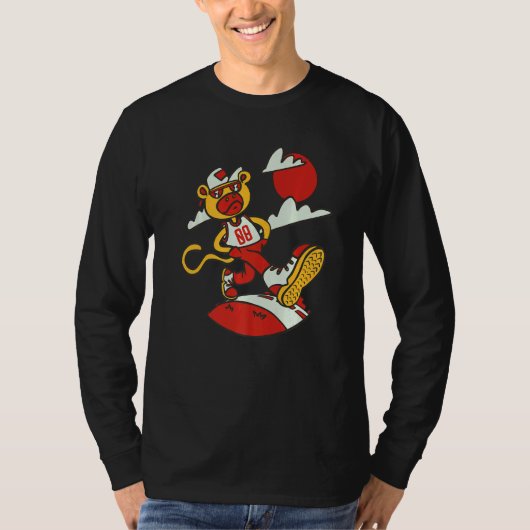 Affe Tough Birthday 8 Years Monkey T-Shirt (Vorderseite)