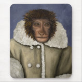 Affe-tragende Jacke Mousepad (Vorne)