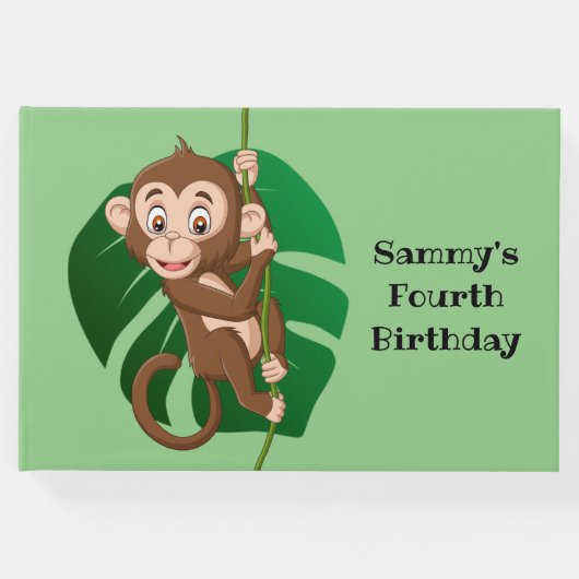 Affe über das Gästebuch "Weinbau" (Vorderseite)