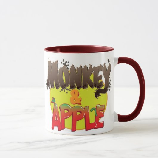 Affe und Apple-Tasse Tasse (Rechts)