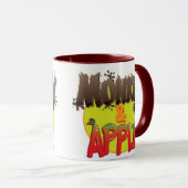 Affe und Apple-Tasse Tasse (VorderseiteRechts)