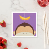 Affe und Banane Serviette (Beispiel)