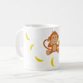 Affe und Bananen Kaffeetasse (Vorderseite Links)