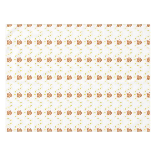 Affe und Bananen Tischdecke (Vorderseite (Horizontal))