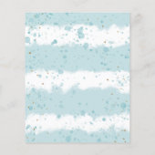 Affe und Blätter Happy Baby Dusche Einladung (Rückseite)