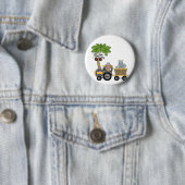 Affe-und Flusspferd-Zug-T-Shirts und Geschenke Button (Beispiel)