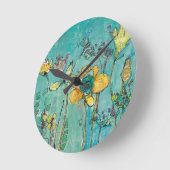 Affe und Mommy Runde Wanduhr (Winkel)