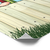 Affe und Schnecke im tropischen Dschungel Poster (Ecke)