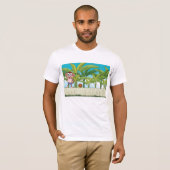 Affe und Schnecke im tropischen Dschungel T-Shirt (Vorne ganz)