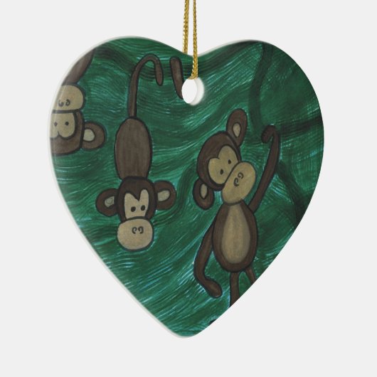 Affe-Verzierung Keramikornament (Rechts)